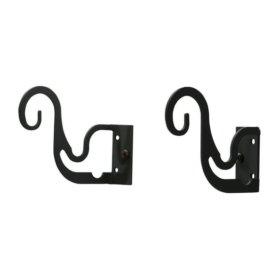 Curtain Brackets For Two or Three 1/2 Inch Rods