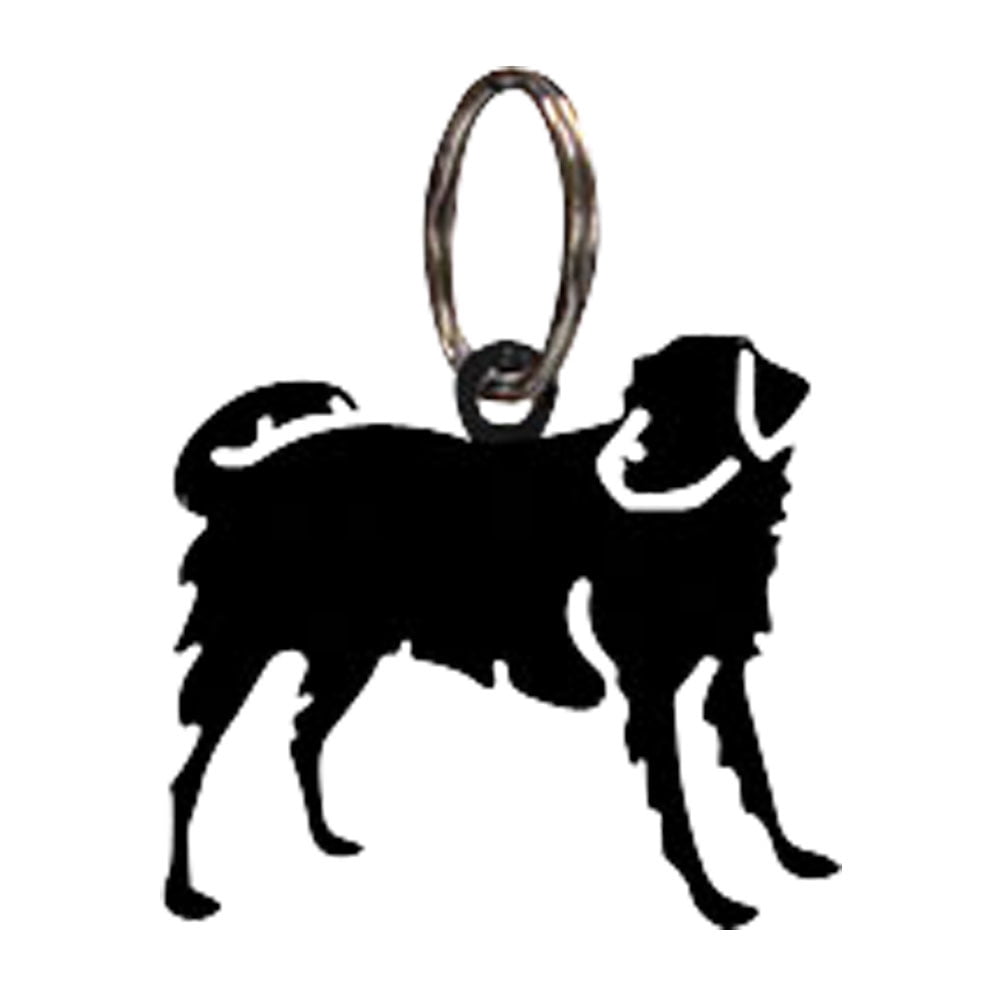 Village Wrought Iron Dog Metal Home Furnishing Key Rings Key Chain