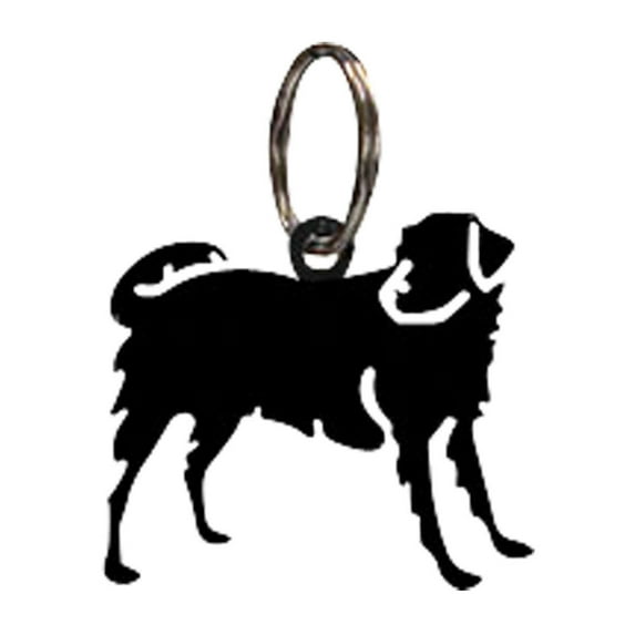 Village Wrought Iron Dog Metal Home Furnishing Key Rings - Key Chain