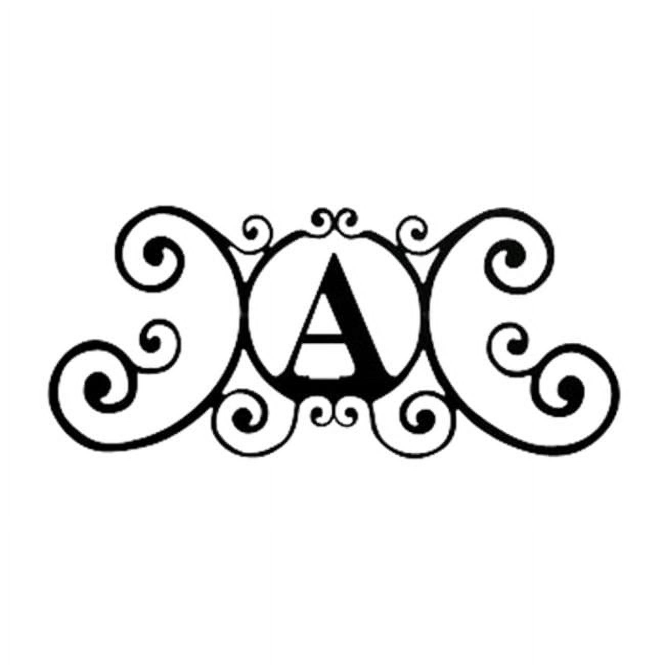 Village Wrought Iron  House Plaque Letter A - image 1 of 3