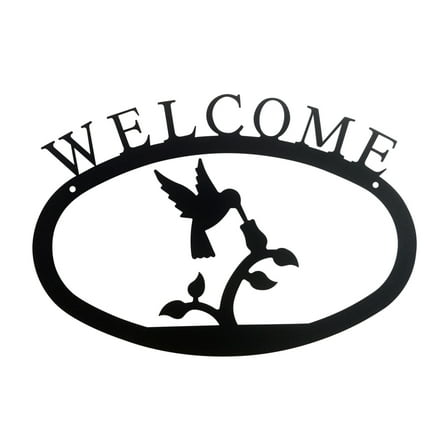 Hummingbird Welcome Sign Large