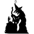 thumbnail image 1 of Village Wrought Iron Indoor Decorative Hanging Witch-Cauldron Silhouette, 1 of 2