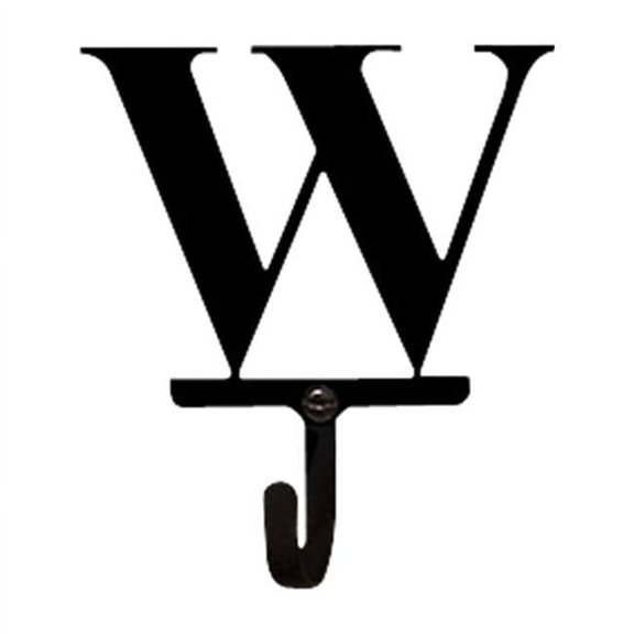 Village Wrought Iron  Letter W Wall Hook Small