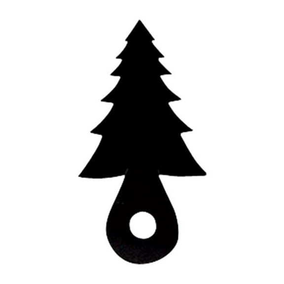 Village Wrought Iron Pine Tree Door Silhouette