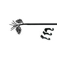 thumbnail image 1 of Village Wrought Iron Pinecone Curtain Rod - Large Hardware Included, 1 of 2