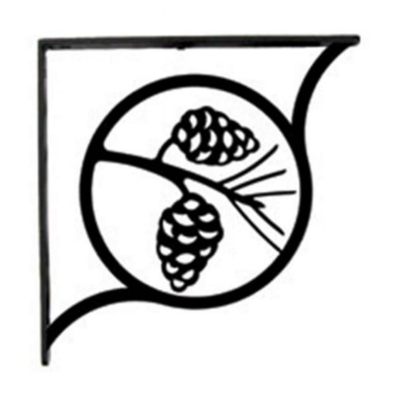 Village Wrought Iron SB-89-S Pinecone Shelf Brackets