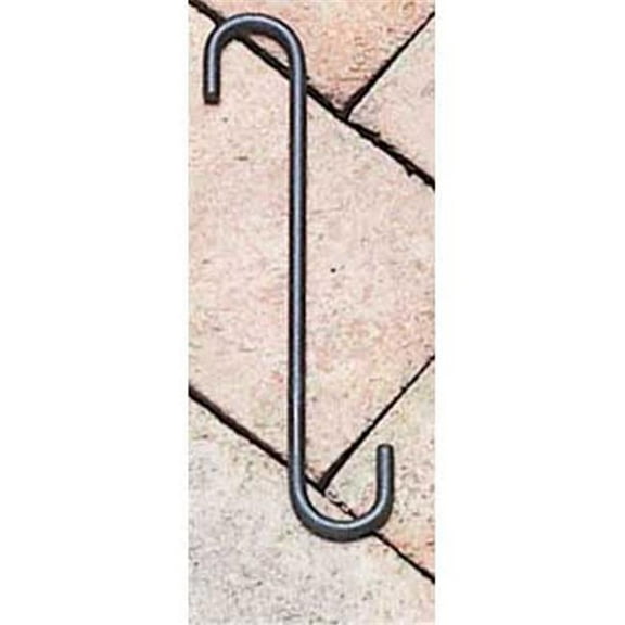 Village Wrought Iron SH-8-A 8 in. S-Hook with 1 in. Openings - Black