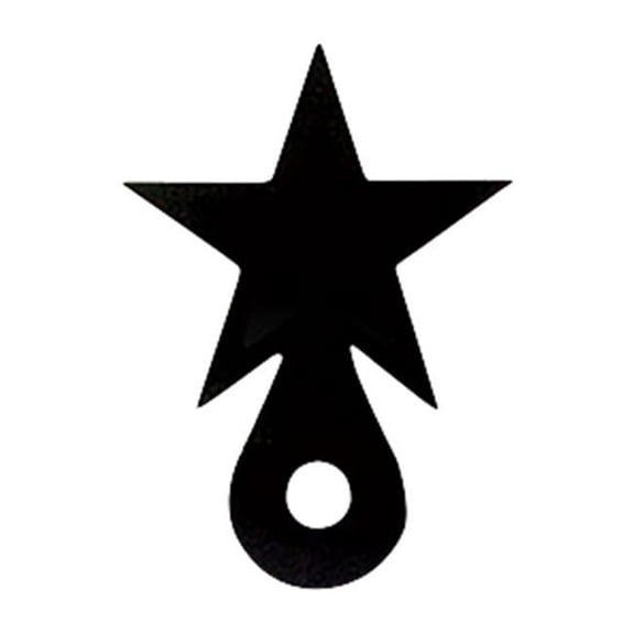 Village Wrought Iron  Star Door Silhouette