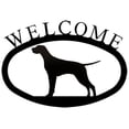 thumbnail image 1 of Village Wrought Iron WEL-243-S Welcome Sign-Plaque - Pointer - Dog, 1 of 2
