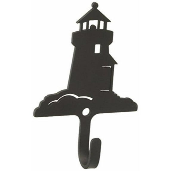 Village Wrought Iron WH-10-XS Lighthouse Wall Hook Extra Small - Black