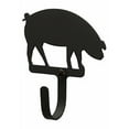 thumbnail image 1 of Village Wrought Iron WH-11-XS Pig Wall Hook Extra Small - Black, 1 of 3