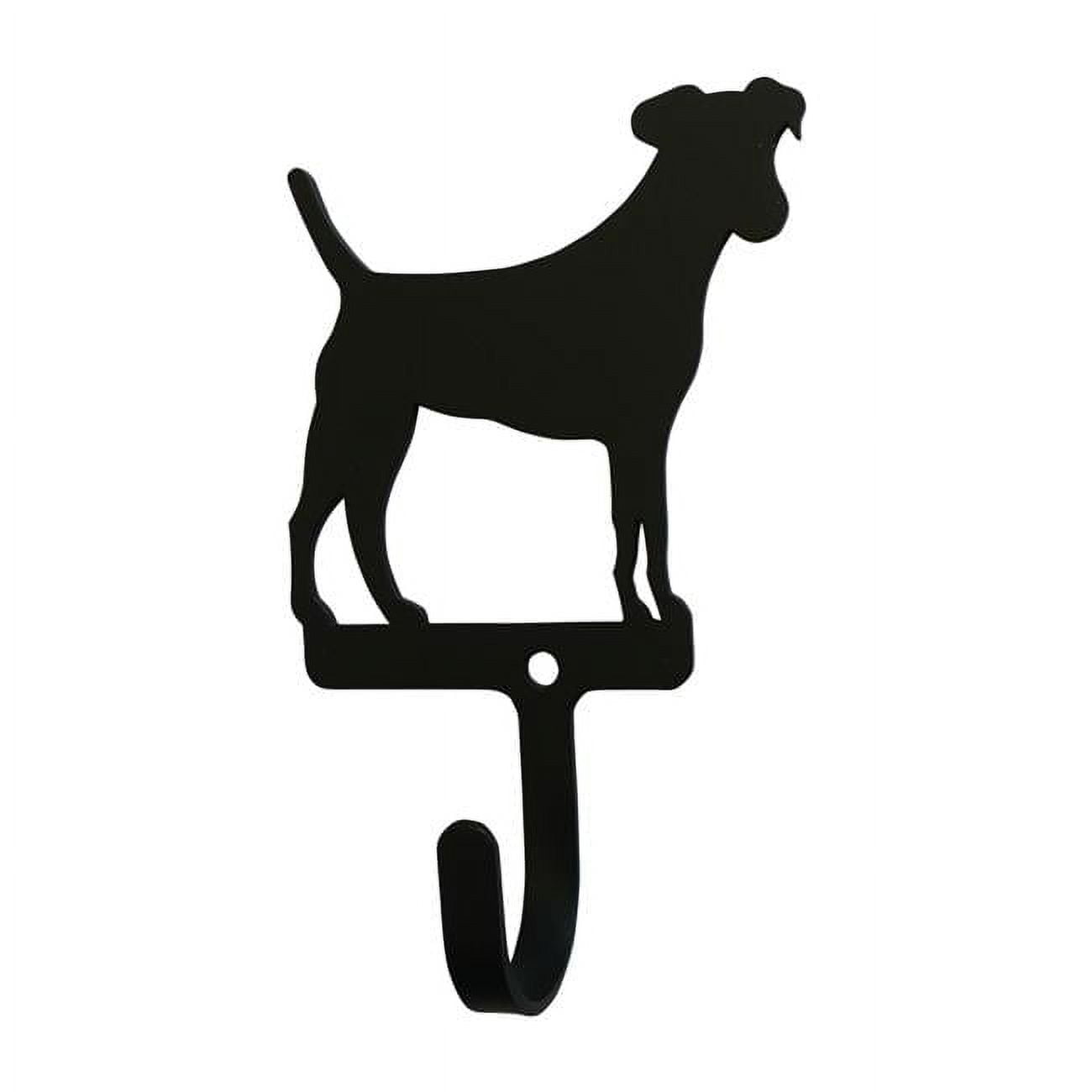 Village Wrought Iron WH-324-S Jack Russel Wall Hook, Small