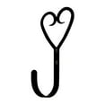 thumbnail image 1 of Village Wrought Iron WH-51-L Open Heart Wall Hook Large - Black, 1 of 2