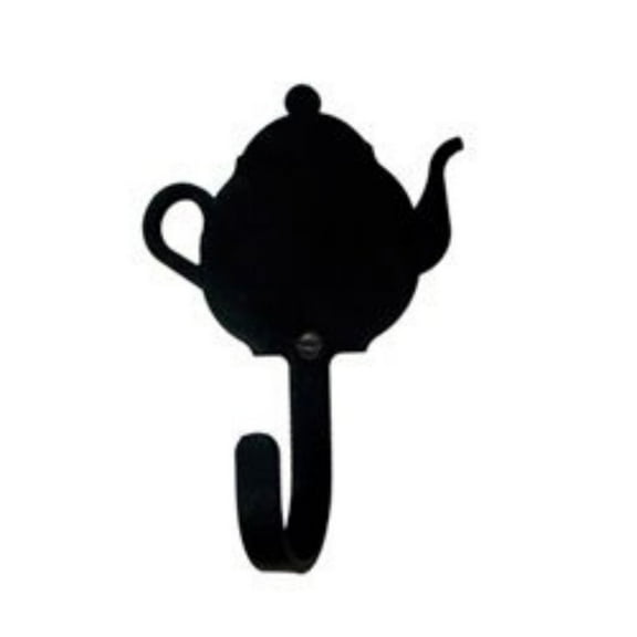 Village Wrought Iron WH-70-XS Teapot Wall Hook Extra Small