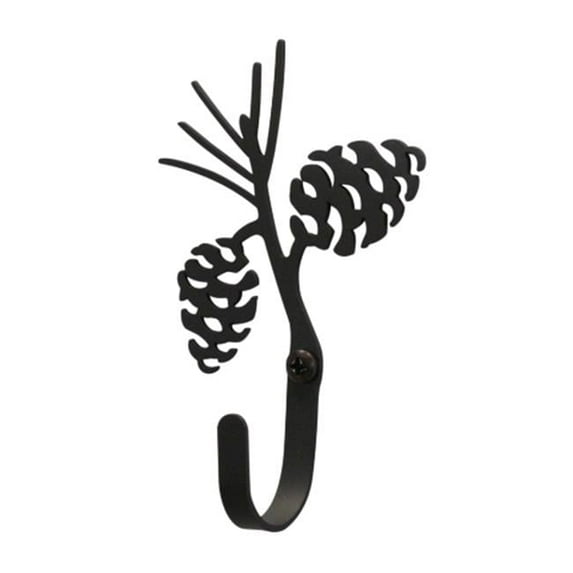 Village Wrought Iron WH-89-S Pinecone Wall Hook Small