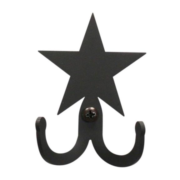 Village Wrought Iron WH-D-45 Star Double Wall Hook