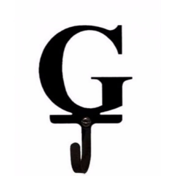 Village Wrought Iron WH-G-S Letter G - Wall Hook Small