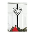 thumbnail image 1 of Home Indoor Decorative Heart Door Wreath Hanger - Black, 1 of 2