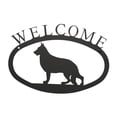 thumbnail image 1 of Home Wall Decorative Indoor Black German Shepherd - Welcome Sign Small, 1 of 2