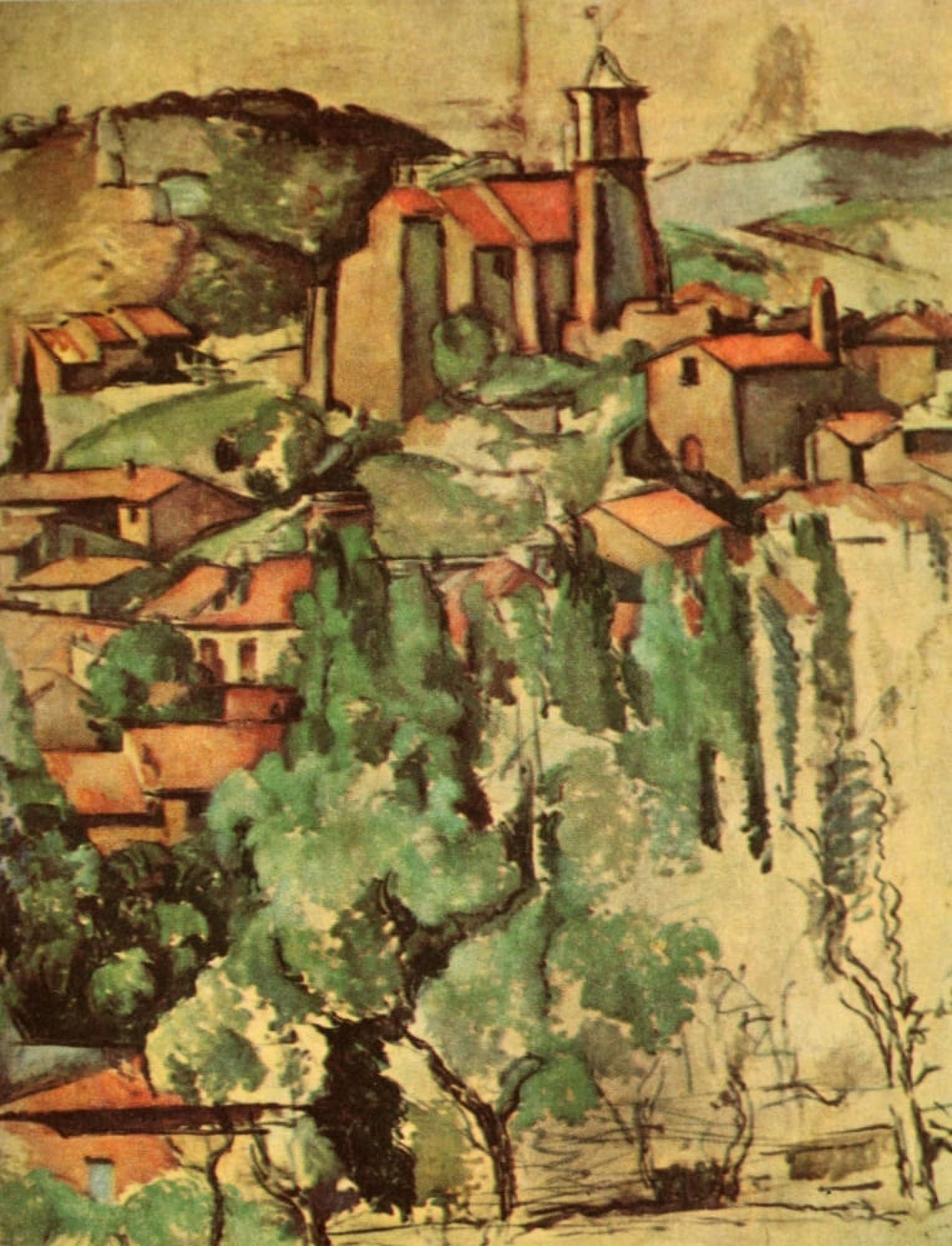 Village of Gardanne 1885 Canvas Art - Paul Czanne (18 x 24)
