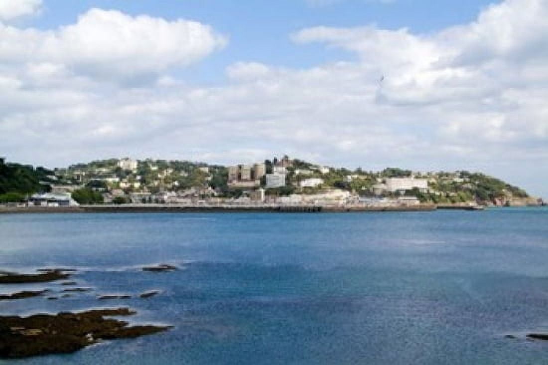 Village of Torquay Devon England Canvas Art - Bill Bachmann DanitaDelimont (37 x 25)