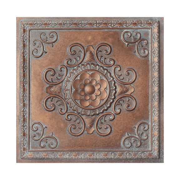 Village style ceiling tiles Decorative pvc panels for Restaurant PL08 Weathered copper 10Pcs/pack