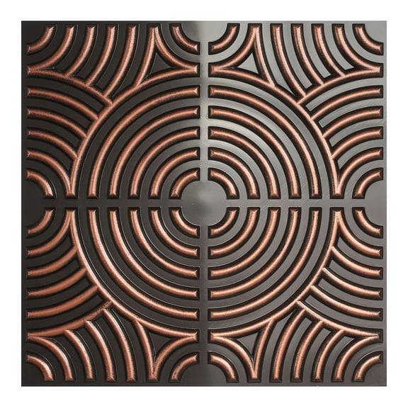 Village style ceiling tiles Embossed ceiling panels for Cafes and Bars PL84 Traditional copper 10Pcs/pack