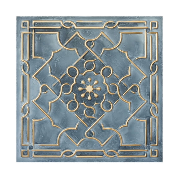 Village style ceiling tiles Embossed wall panels for Dining rooms PL09 Smoked gold 10Pcs/pack