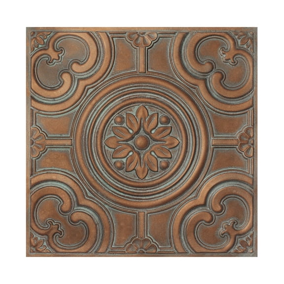 Village style ceiling tiles Interior decorative panel for Cafes and Bars PL50 Weathered copper 10Pcs/pack