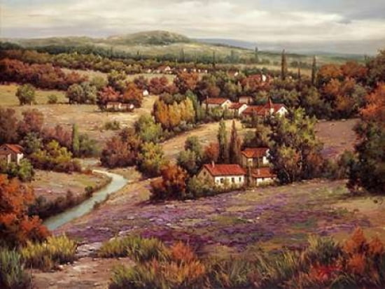 Villagio Distante I Canvas Art - Lazzara (22 x 28)