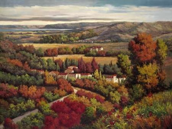 Villagio Distante II Canvas Art - Lazzara (22 x 28)