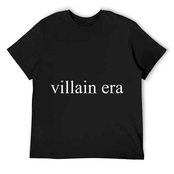 Villain Era Funny Life Change Self Development Therapy Joke T-Shirt Black
