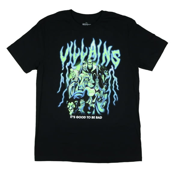 Disney Villains Men's & Big Men's Graphic Tee Shirt, Lightning Baddies, Sizes S-3XL