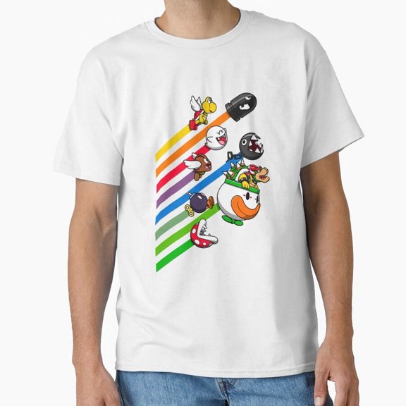 Villains Of Gaming Retro Boss Level Arcade Enemy Compilation T-Shirt