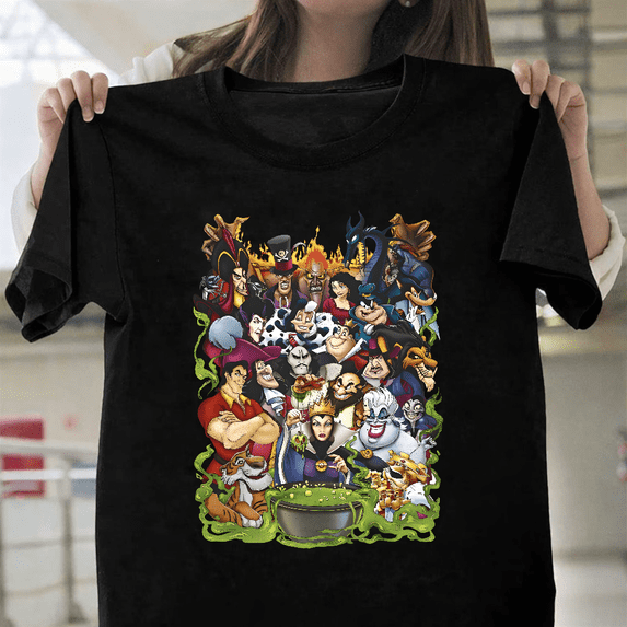 Villains The Bad Witches Club Halloween Party Graphic Gear Unisex T-Shirt, up to size 3XL.