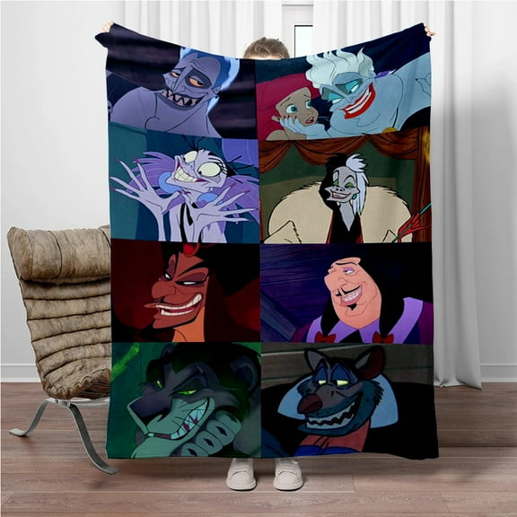 Villains Throw Blanket Decoration Soft Blanket for All Season Villains Party Supplies Home Bedroom Sofa, Blanket Presents for Family