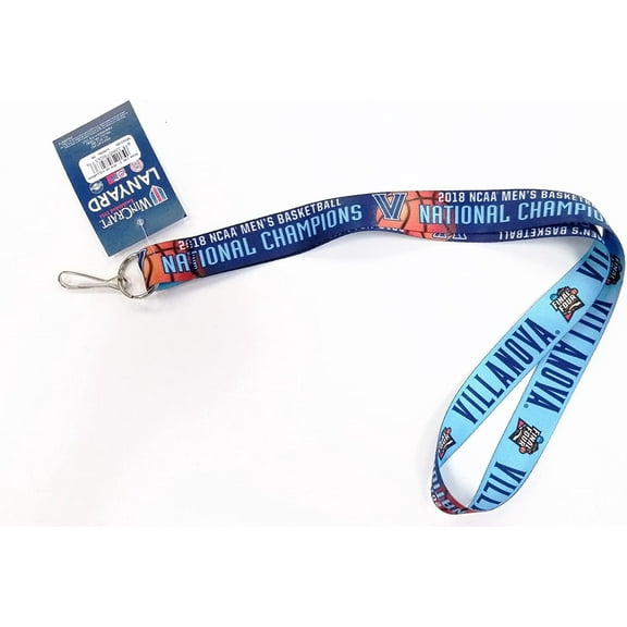 Villanova University Wildcats Premium 2-sided Lanyard Keychain, 2018 National Champions