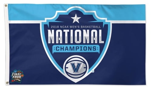 Villanova University Wildcats Premium 3x5 Feet Flag Banner, 2018 National Basketball Champions, Metal Grommets