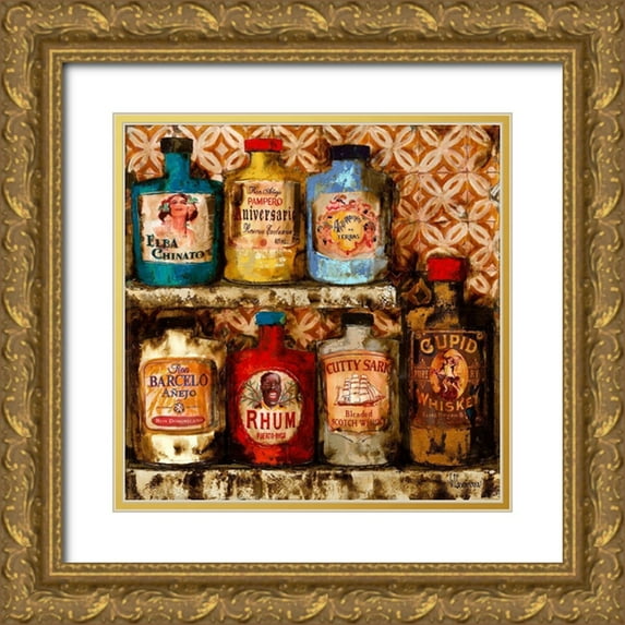 Villanueva, Natalia 26x26 Gold Ornate Wood Framed with Double Matting Museum Art Print Titled - Bodega Marinera