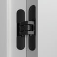 thumbnail image 1 of Villar Home Designs 3D Concealed Invisible 3 Way Adjustable Heavy-Duty Door Hinge Black Matte, 1 of 14