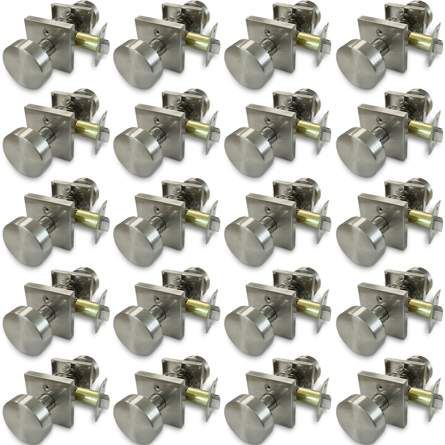 Villar Home Designs Door Knob Dream Satin Nickel Passage 20 Pack