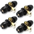 thumbnail image 1 of Villar Home Designs Door Knob Versa Black Keyed 4 Pack, 1 of 9