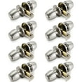 thumbnail image 1 of Villar Home Designs Door Knob Versa Satin Nickel Privacy 8 Pack, 1 of 8