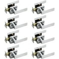 thumbnail image 1 of Villar Home Designs Door Lever Crown Chrome Passage 8 Pack, 1 of 8