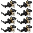 thumbnail image 1 of Villar Home Designs Door Lever Lara Black Keyed 8 Pack, 1 of 8