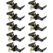 Villar Home Designs Door Lever Lara Black Privacy 10 Pack