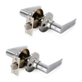 thumbnail image 1 of Villar Home Designs Door Lever Lara Chrome Passage 2 Pack, 1 of 8