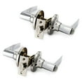 thumbnail image 1 of Villar Home Designs Door Lever Lara Chrome Privacy 2 Pack, 1 of 8