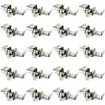thumbnail image 1 of Villar Home Designs Door Lever Lara Chrome Privacy 20 Pack, 1 of 8