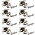thumbnail image 1 of Villar Home Designs Door Lever Lara Satin Nickel Keyed 8 Pack, 1 of 8